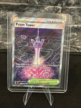 Pokemon Prism Tower‎ 111/086 Full Art Trainer Holo from Chaos Rising Set M/NM